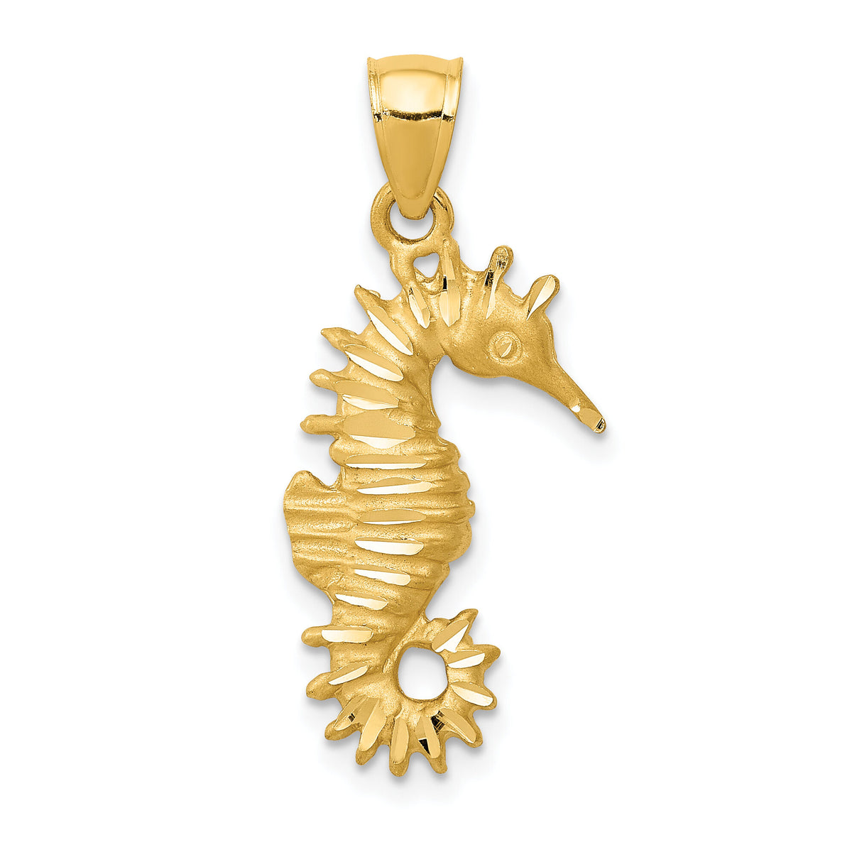 14K Seahorse Pendant-K2980