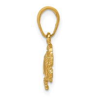 14k Crab Pendant-K2988