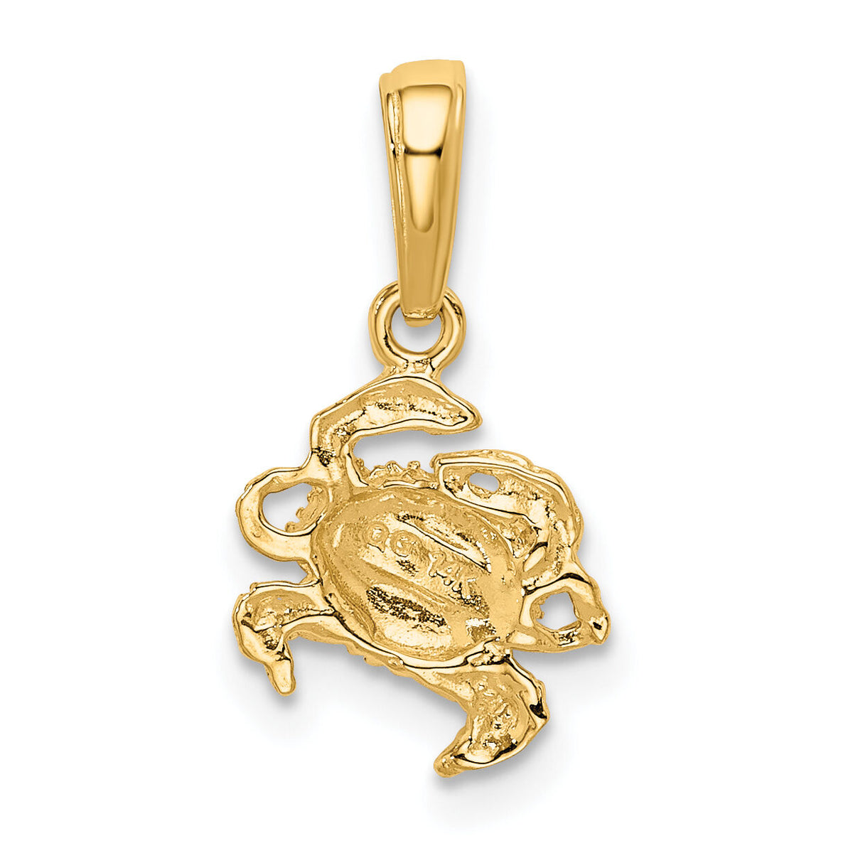 14k Crab Pendant-K2988