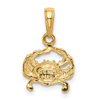 14k Crab Pendant-K2990