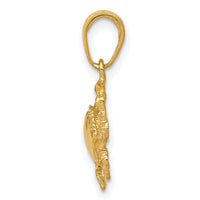 14k Crab Pendant-K2994