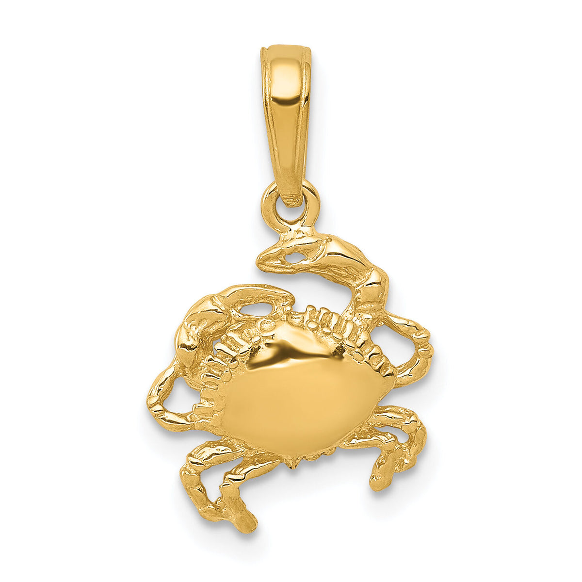 14k Crab Pendant-K2994