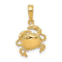 14k Crab Pendant-K2994