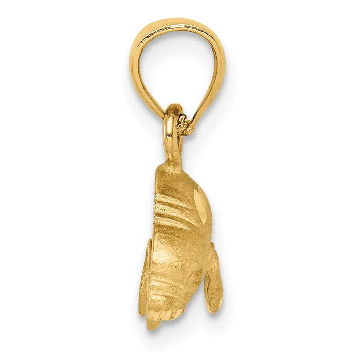14K Manatee Pendant-K2996