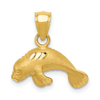 14K Manatee Pendant-K2996