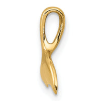 14k Whale Tail Chain Slide-K3026