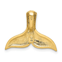14K Diamond-cut Whale Tail Slide-K3028