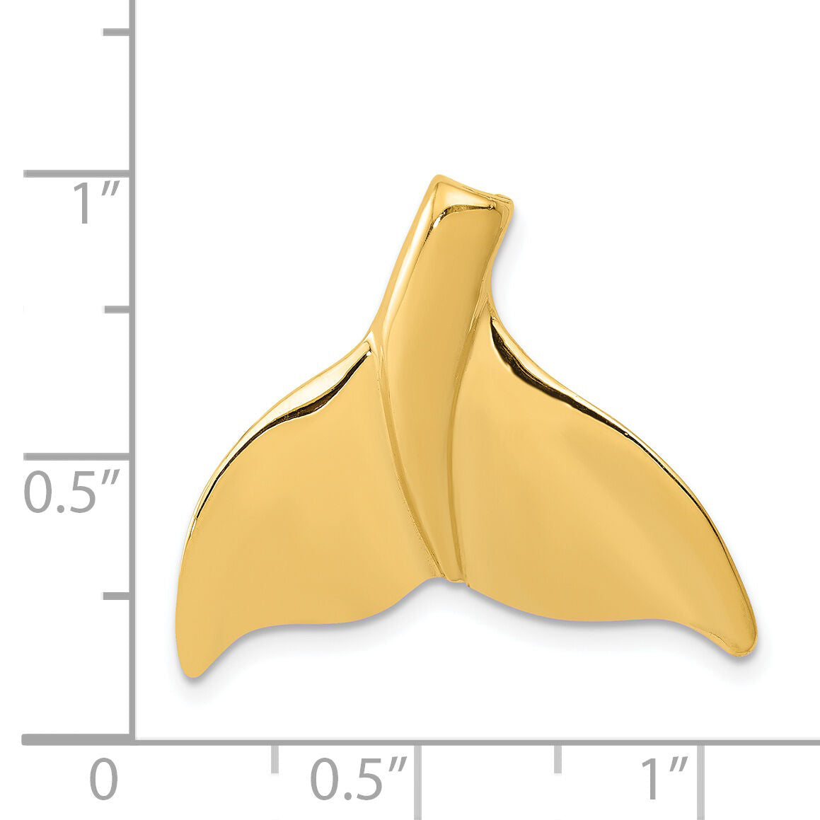 14K Whale Tail Chain Slide-K3030