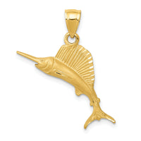 14K Sailfish Pendant-K3035