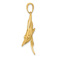 14k Marlin Pendant-K3040
