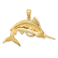 14k Marlin Pendant-K3040