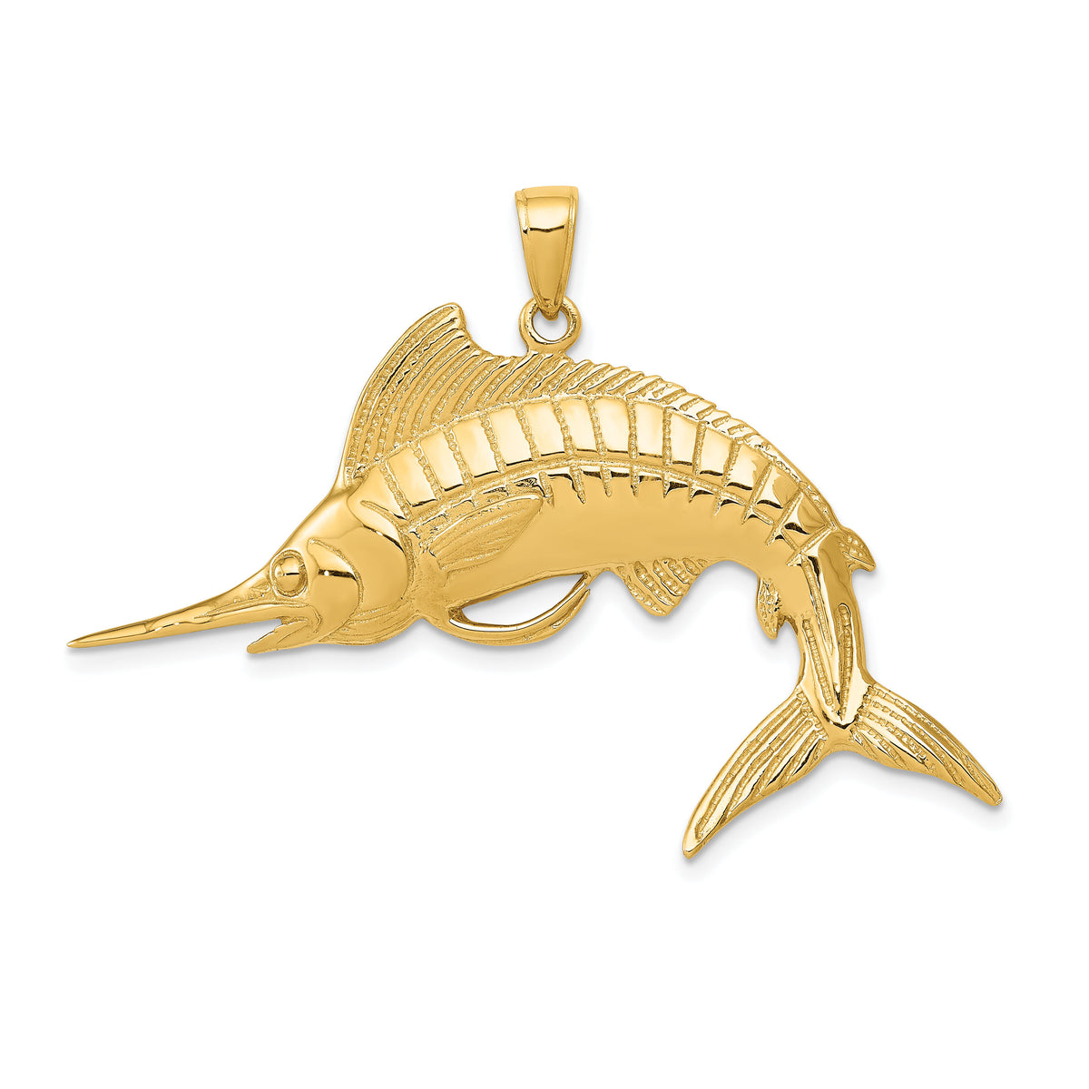 14k Marlin Pendant-K3040