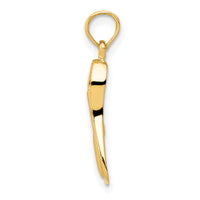 14K  3D Scuba Flipper Pendant-K3063