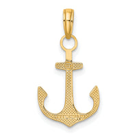 14k Anchor Pendant-K3075