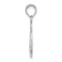 14K White Gold 2-D Polished Anchor Charm-K3075W