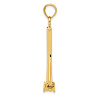 14K  3D Moveable Anchor Pendant-K3086