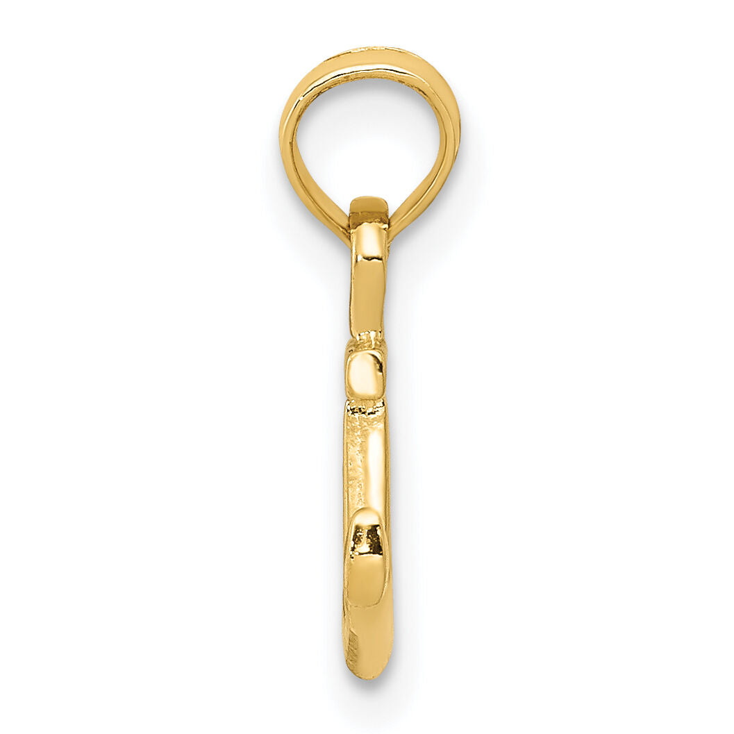 14k Mini Anchor Pendant-K3087