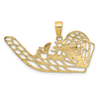 14k Air Boat Pendant-K3102