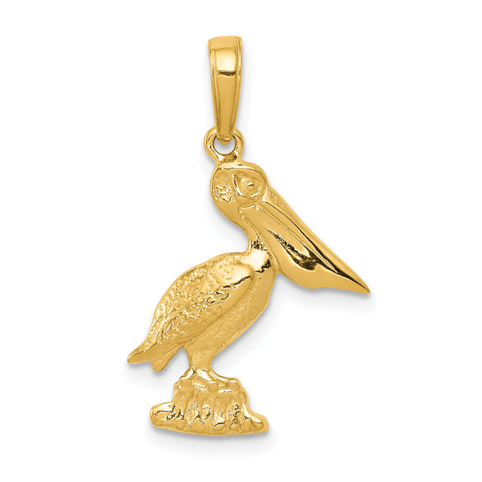 14k Pelican Pendant-K3118
