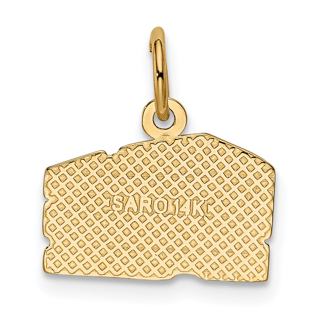 14k Swiss Cheese Charm-K3145