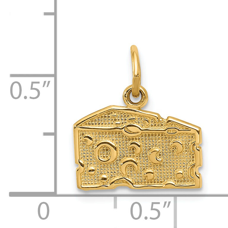 14k Swiss Cheese Charm-K3145