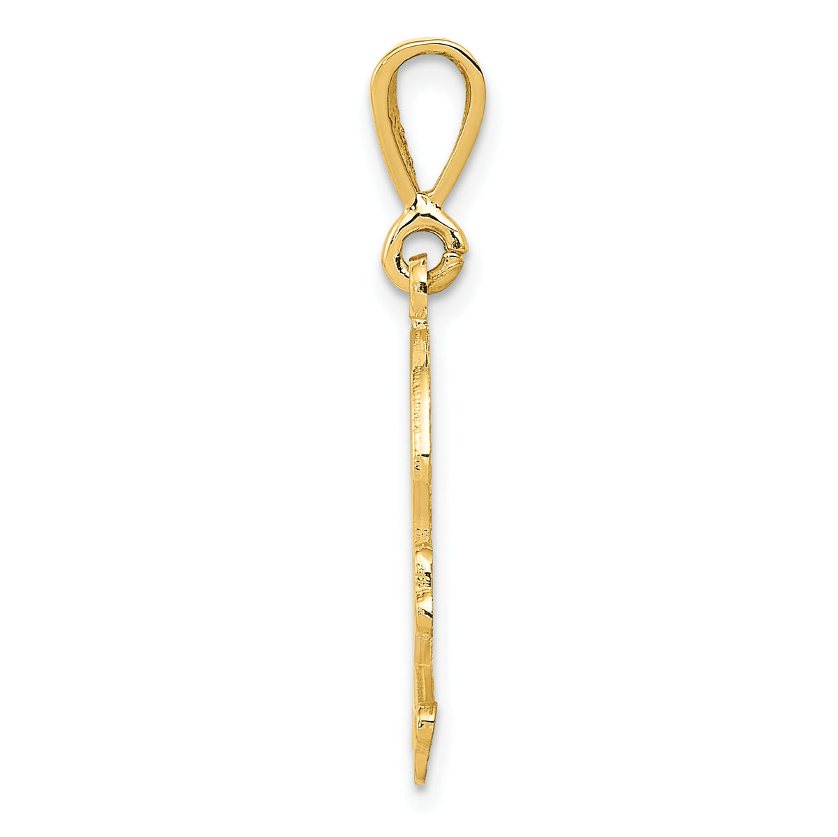 14K Skull and Bones Pendant-K3161