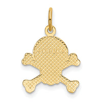 14K Skull and Bones Charm-K3164