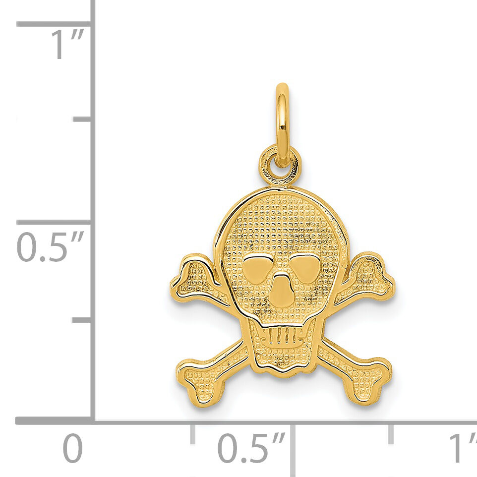 14K Skull and Bones Charm-K3164