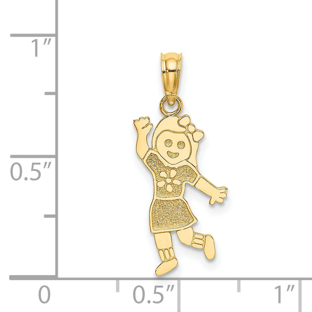 14K Girl Charm-K3172