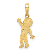 14K Boy Pendant-K3173