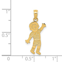 14K Boy Pendant-K3173
