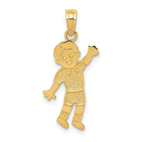 14K Boy Pendant-K3173