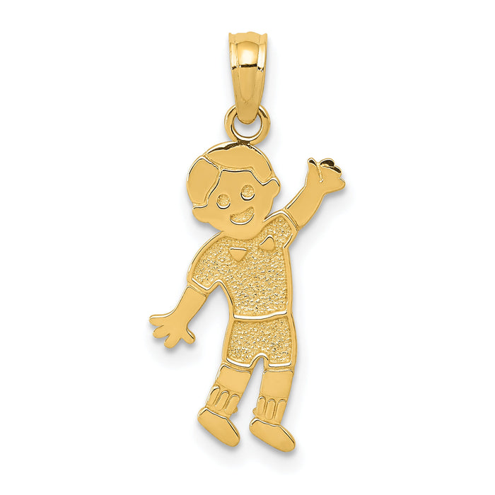 14K Boy Pendant-K3173