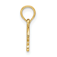 14k Textured Mini Snail Charm-K3175