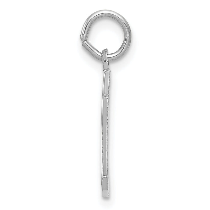 14k White Gold Christmas Stocking Charm-K3188