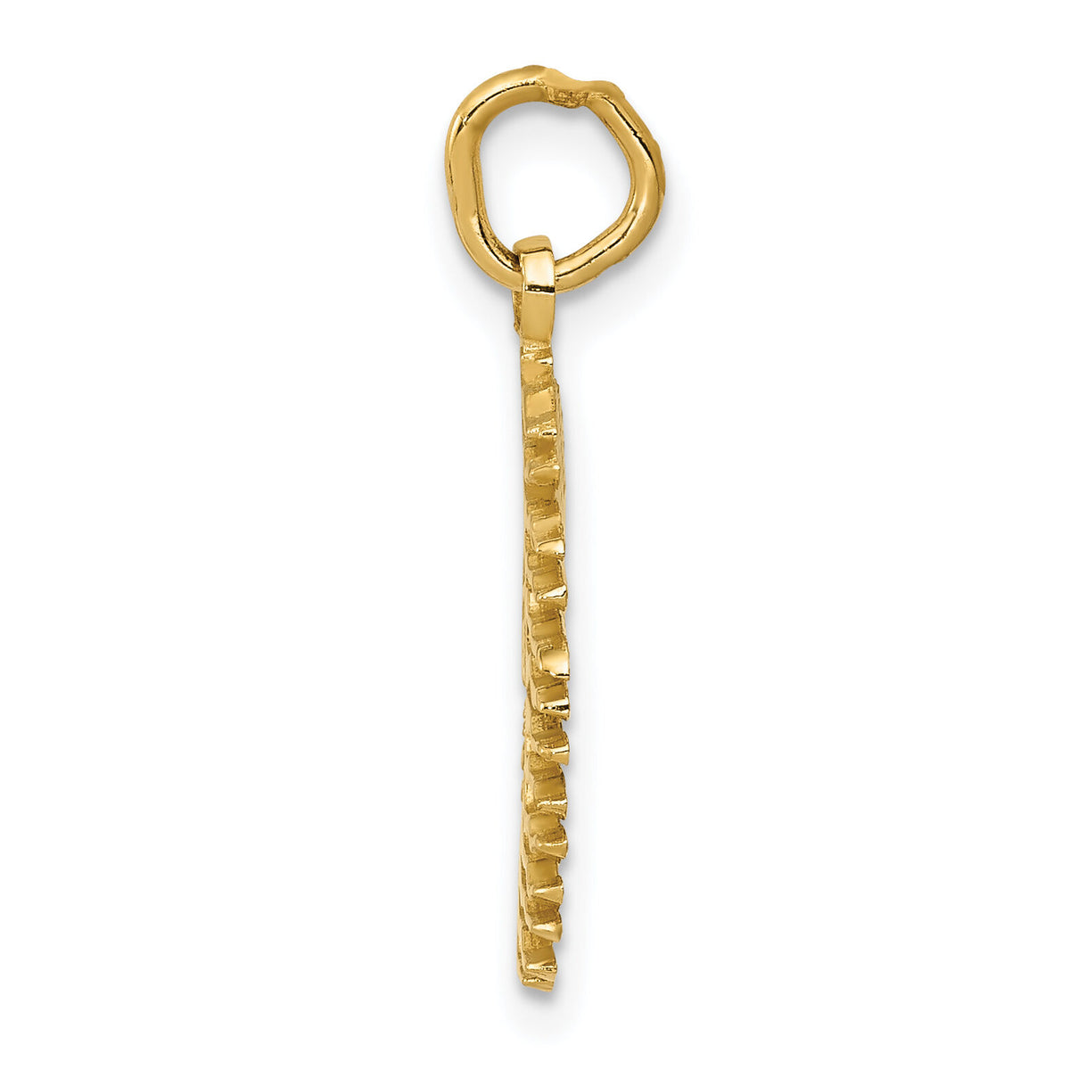14k Flaming Sun Charm-K3194