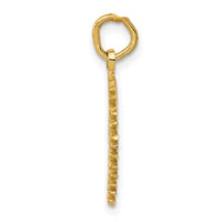 14k Flaming Sun Charm-K3194