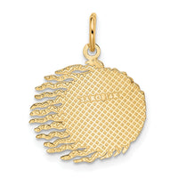 14k Flaming Sun Charm-K3194