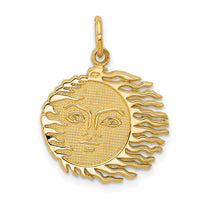 14k Flaming Sun Charm-K3194