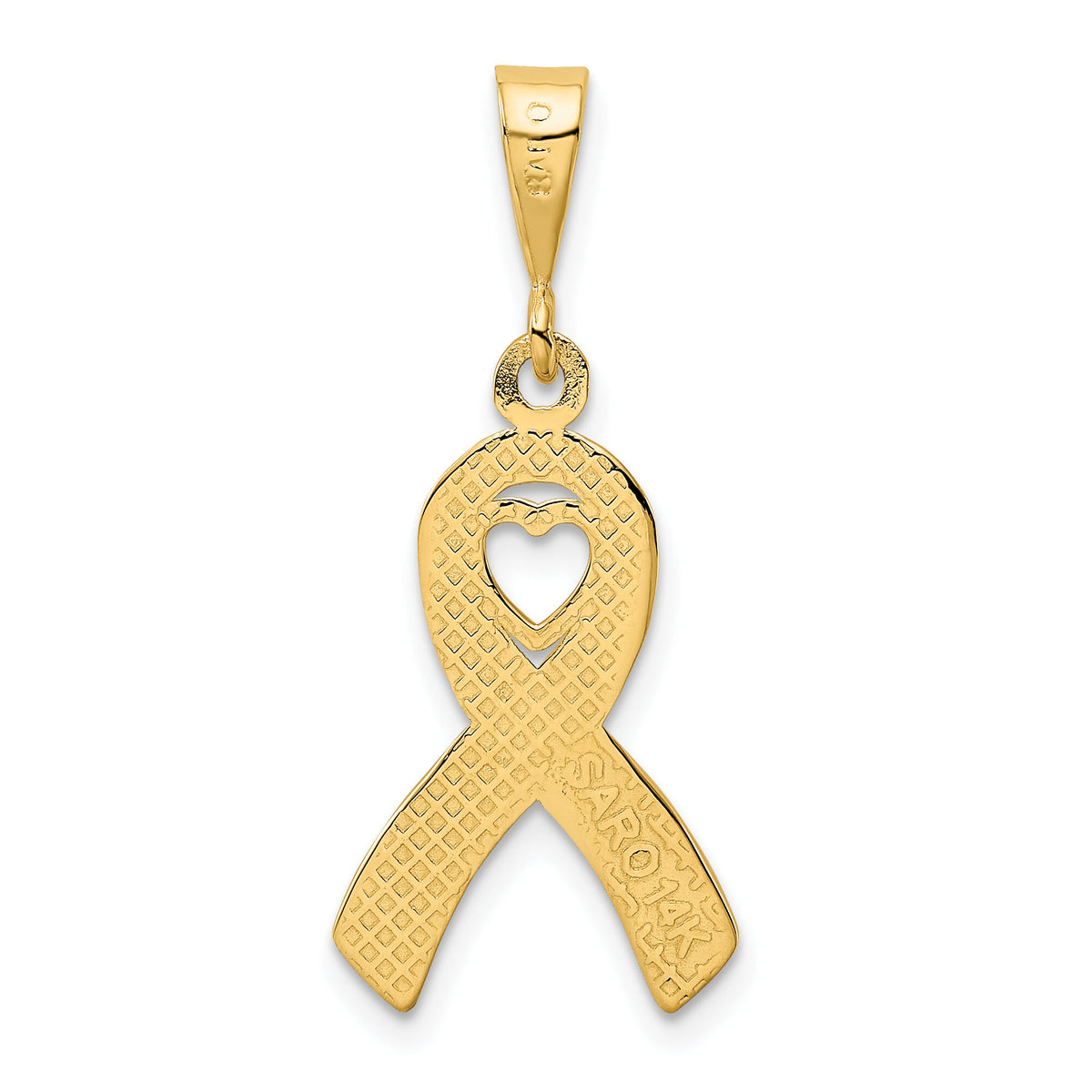 14k Heart In Awareness Pendant-K3211