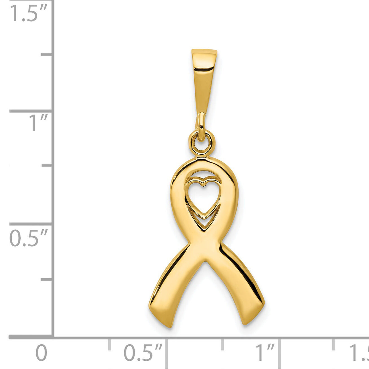 14k Heart In Awareness Pendant-K3211