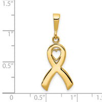 14k Heart In Awareness Pendant-K3211