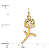14k Rose Charm-K3221