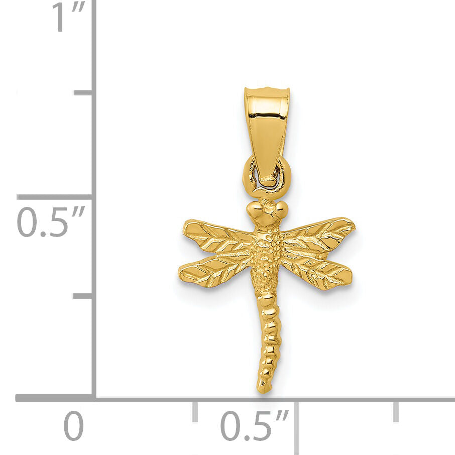 14K Dragonfly Pendant-K3256
