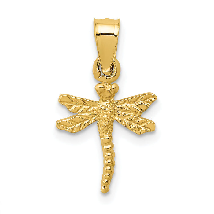 14K Dragonfly Pendant-K3256