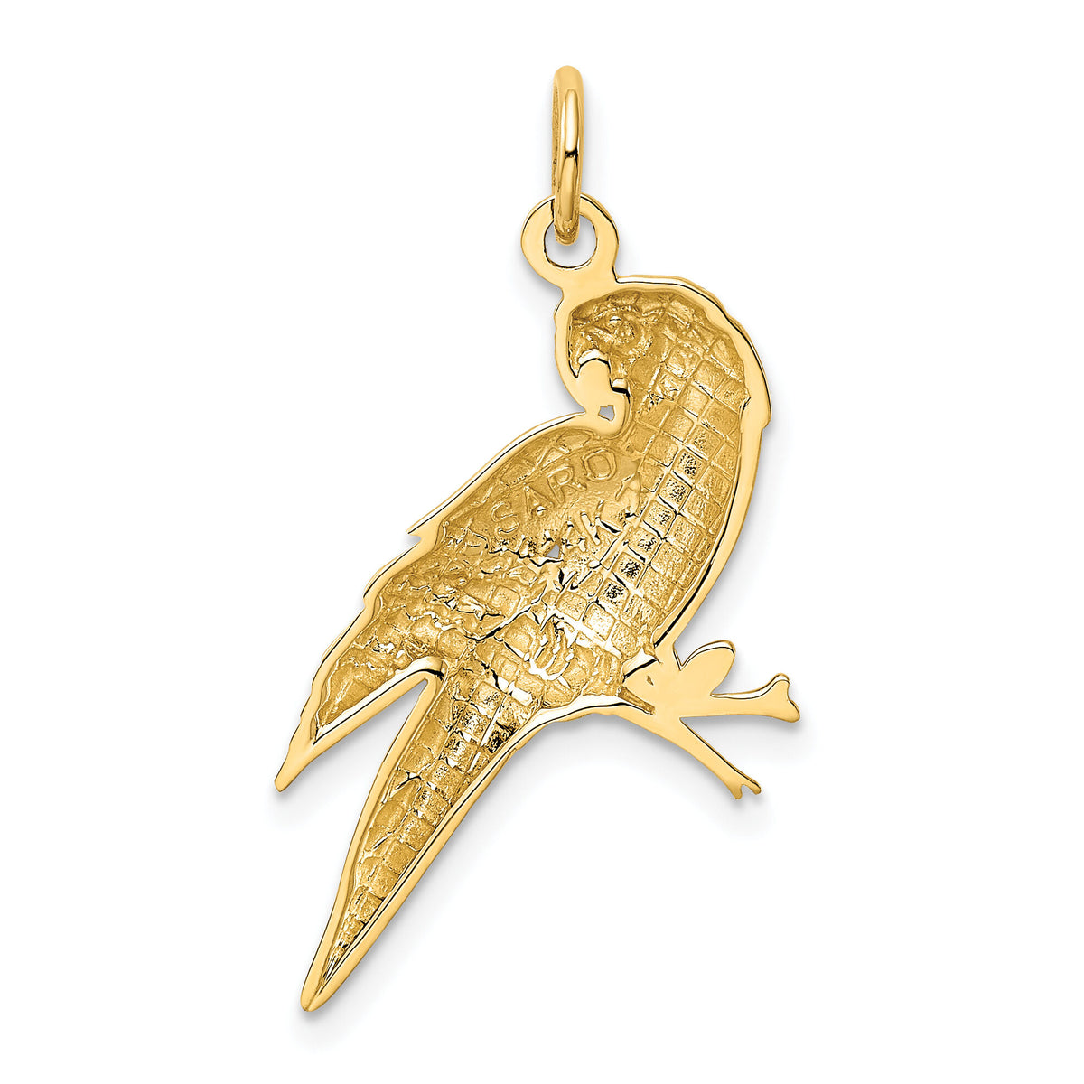 14k Yellow Gold Parrot Charm-K3259