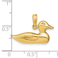 14k Mallard Charm-K3265