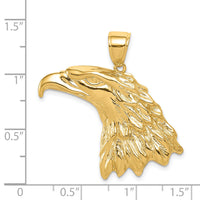 14k Eagle Head Pendant-K3280