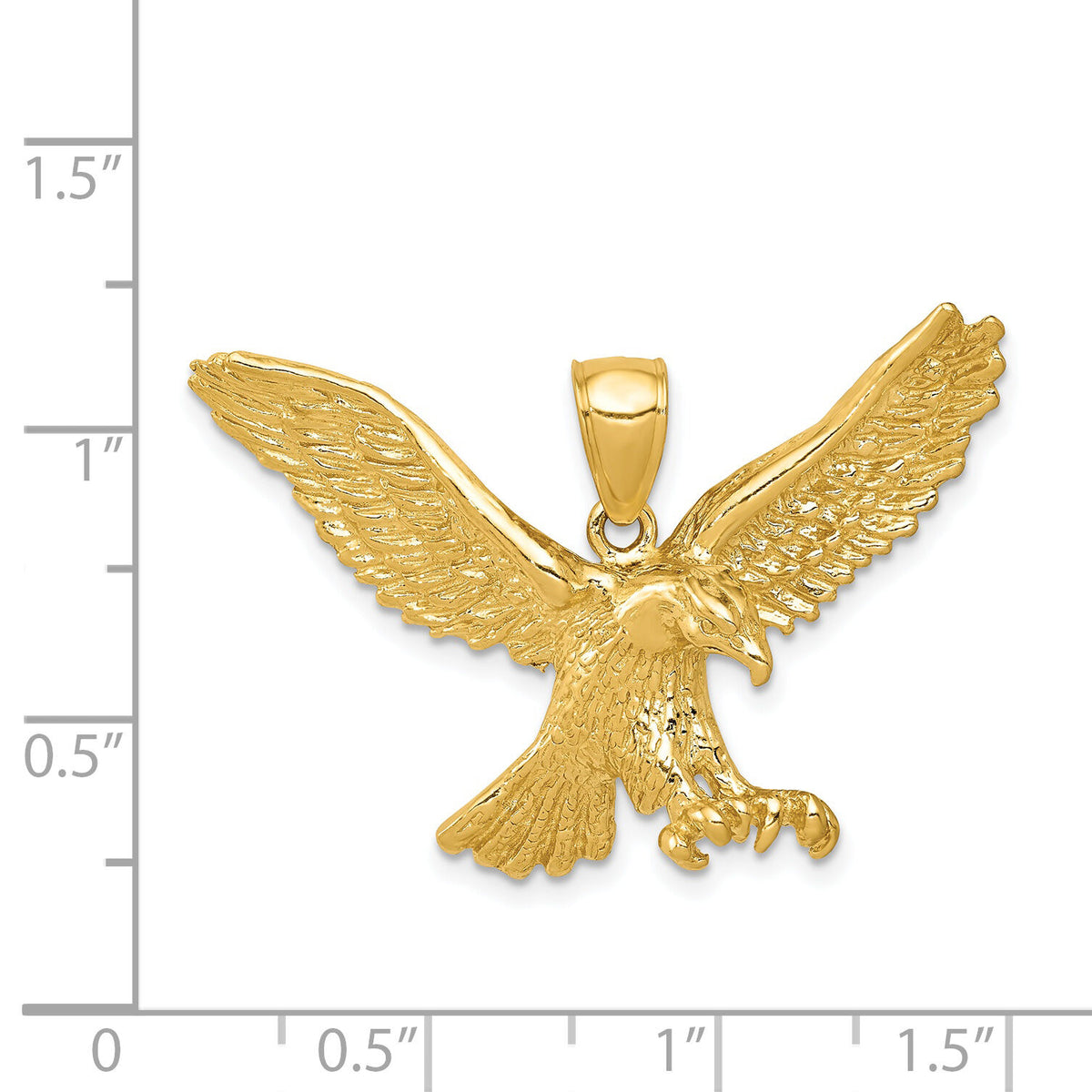 14k Eagle Pendant-K3282