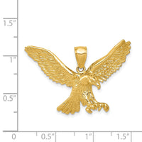 14k Eagle Pendant-K3282